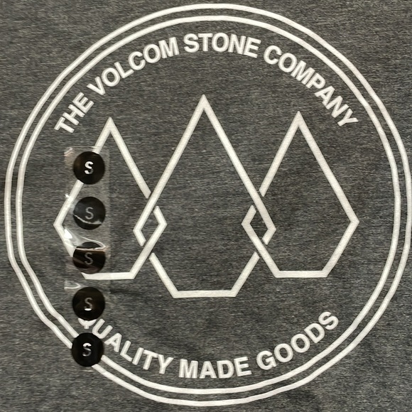 VOLCOM Men's Stone Link Short Sleeve T-Shirt Size S In Charcoal Heather - Picture 5 of 6